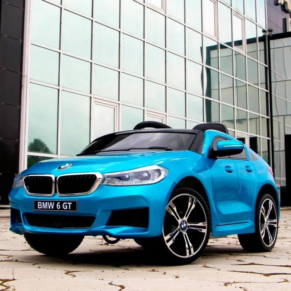Детский электромобиль джип JJ2164EBLRS-4 BMW лицензионный /цвет синий автопокраска