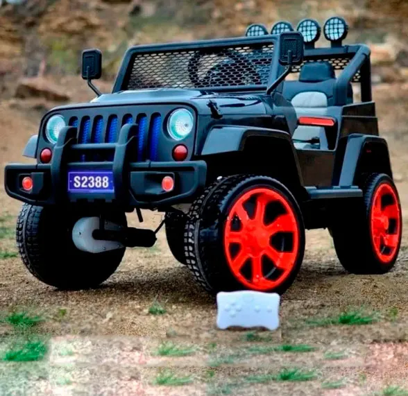 Дитячий електромобіль джип Bambi Racer 4WD M 3237EBLR-2-3 чорно-червоний