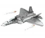 Військовий літак-винищувач F22 1802 Деталі 9002