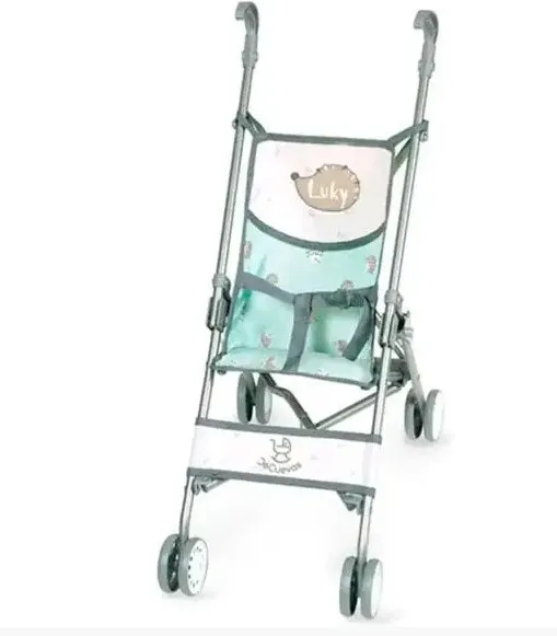 Детская коляска для куклы Детская прогулочная коляска трость DeCuevas 90090 Бирюзовая
