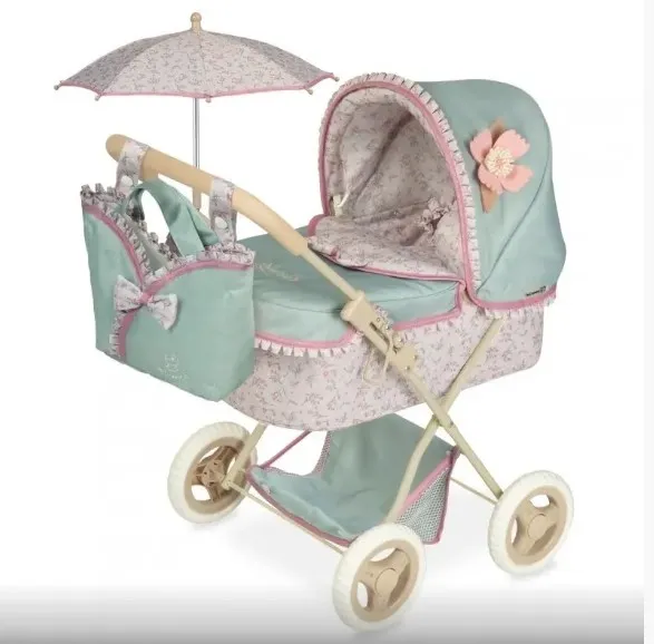 Детская коляска для куклы DeCuevas Коляска для куклы с сумкой и зонтиком серии Прованс 60см (складная) (85045)