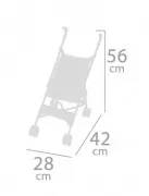 Дитяча коляска тростина для ляльки DeCuevas 90051 висота 56 см