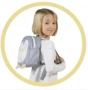 Дитячий ляльковий візочок DeCuevas Pipo класичний з сумкою-рюкзаком 86047