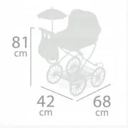 Детская коляска для куклы с сумкой DeCuevas 81046 классическая складная